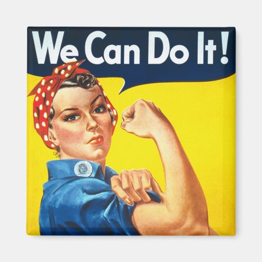 ヴィンテージ女性権利広告 マグネット (正面)