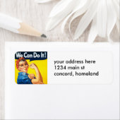 ヴィンテージ女性権利広告 ラベル (インサイチュ)