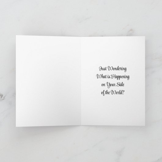 ヴィンテージ女性紙コラージュ |友情おもしろい カード (内部)