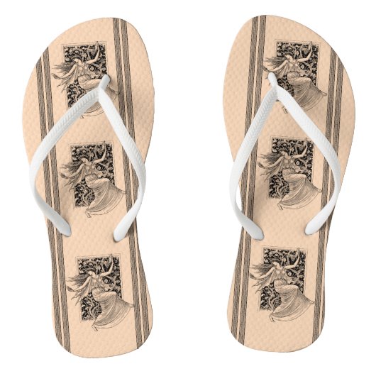 ヴィンテージ女性踊りビーチサンダル ビーチサンダル (ソール)
