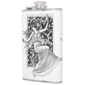 ヴィンテージ女性踊りフラスコ フラスク (左)