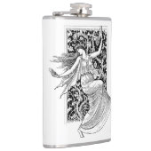 ヴィンテージ女性踊りフラスコ フラスク (右)