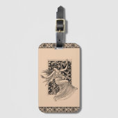 ヴィンテージ女性踊りラゲッジタグ ラゲッジタグ (正面縦)