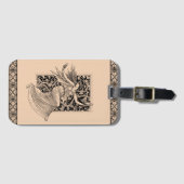 ヴィンテージ女性踊りラゲッジタグ ラゲッジタグ (正面横)