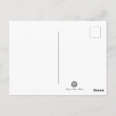 ヴィンテージ女性黒白マグショット ポストカード (裏面)