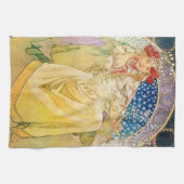 ヴィンテージ女神 キッチンタオル (横)