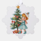 ヴィンテージ女 オーナメントカード (裏面)