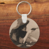 ヴィンテージ女 キーホルダー (正面)