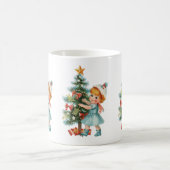 ヴィンテージ女 コーヒーマグカップ (中央)