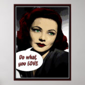 ヴィンテージ好きなことをする ポスター (正面)