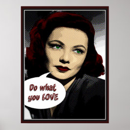 ヴィンテージ好きなことをする ポスター