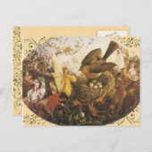 ヴィンテージ妖精の国はがき ポストカード (正面/裏面)