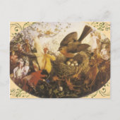 ヴィンテージ妖精の国はがき ポストカード (正面)