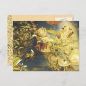 ヴィンテージ妖精の国はがき ポストカード (正面/裏面)