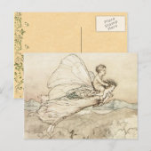 ヴィンテージ妖精の国はがき ポストカード (正面/裏面)