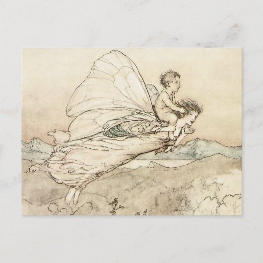 ヴィンテージ妖精の国はがき ポストカード (正面)