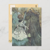 ヴィンテージ妖精の国はがき ポストカード (正面/裏面)