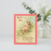 ヴィンテージ妖精の国バレンタインハガキ シーズンポストカード (スタンド正面)