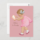 ヴィンテージ妖精の国 |はがき ポストカード (正面/裏面)