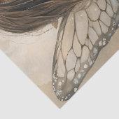 ヴィンテージ妖精の女の子とバタフライウィングズ&バニー 薄葉紙 (詳細)