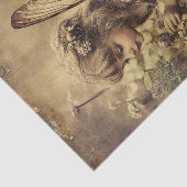 ヴィンテージ妖精の子と翼のデコパージュ紙 薄葉紙 (詳細)