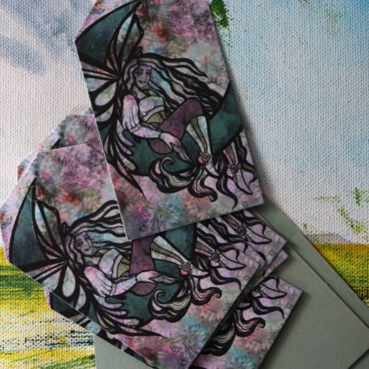 ヴィンテージ妖精の月の女神 ギフトタグ