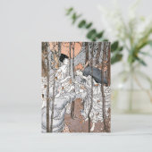 ヴィンテージ妖精の森はがき ポストカード (スタンド正面)