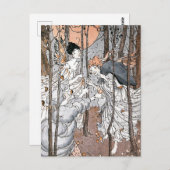 ヴィンテージ妖精の森はがき ポストカード (正面/裏面)