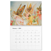 ヴィンテージ妖精イラストレーションカレンダー カレンダー (2月 2026)