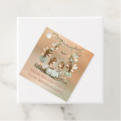 ヴィンテージ妖精ガールバースデーパーティーありがとう フェイバータグ (インサイチュ)