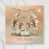 ヴィンテージ妖精ガールバースデーパーティーありがとう フェイバータグ (裏面)