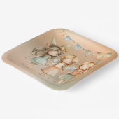 ヴィンテージ妖精ガールバースデーパーティー ペーパープレート (傾斜あり)