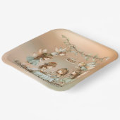 ヴィンテージ妖精ガールバースデーパーティー ペーパープレート (傾斜あり)