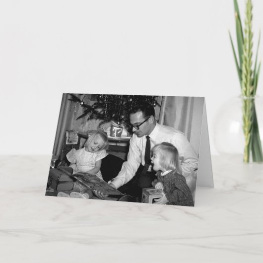 ヴィンテージ姉妹クリスマスカード カード (正面)