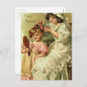 ヴィンテージ姉妹妹 シーズンポストカード (正面/裏面)