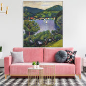 ヴィンテージ威厳があるビューをテガーンビューから キャンバスプリント (インサイチュ (リビング))