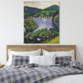 ヴィンテージ威厳があるビューをテガーンビューから キャンバスプリント (インサイチュ (寝室))