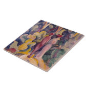 ヴィンテージ威厳があるマケカップルの森の道 タイル (側面)