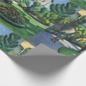 ヴィンテージ威厳があるマッケガーデンイメージ ラッピングペーパー (角)