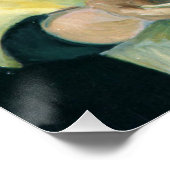 ヴィンテージ威厳があるマッケポートレートとリンゴ ポスター (コーナー)