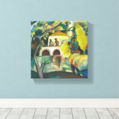 ヴィンテージ威厳があるマッケロココ キャンバスプリント (インサイチュ (ウッドフロア))