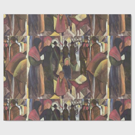 ヴィンテージ威厳があるマッケ別れ ラッピングペーパー (フラット)