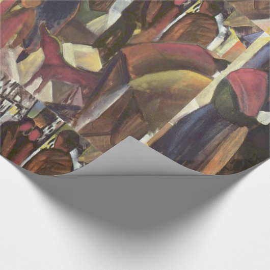 ヴィンテージ威厳があるマッケ別れ ラッピングペーパー (角)