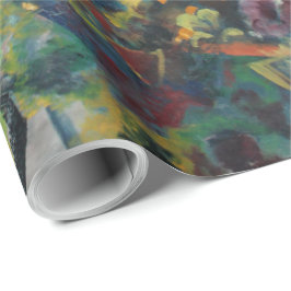 ヴィンテージ威厳があるマッケ2人の女の子 ラッピングペーパー