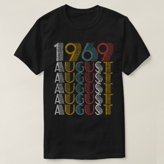 ヴィンテージ威厳がある1969誕生日贈与男性 Tシャツ (デザイン正面)