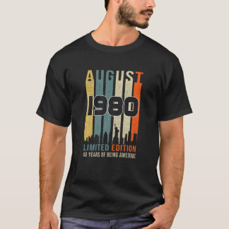 ヴィンテージ威厳がある1980デザイン40歳 Tシャツ