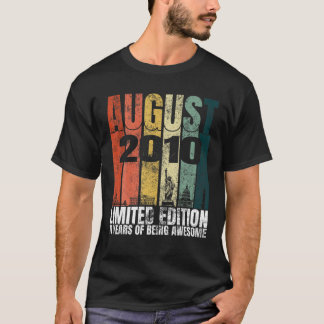 ヴィンテージ威厳がある2010 Bdayグラフィック11歳11日 Tシャツ