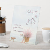 ヴィンテージ婚約パーティカードギフトサイン 台座サイン (インサイチュ)