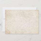 ヴィンテージ婚約パーティ招待状 招待状 (裏面)