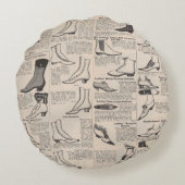 ヴィンテージ婦人靴カタログ - 1900年代のファッション ラウンドクッション (裏面)